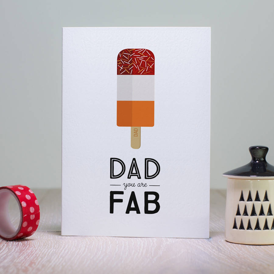 Retro Father's Day Card For Dad 'You Are Fab', 1 of 5