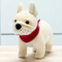 Knitted Bulldog Soft Toy, thumbnail 1 of 2