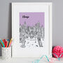 Personalised Chicago Print, thumbnail 1 of 10