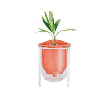 Flo, Self Watering Planter, Coral, Designed In Cornwall, 4 of 5