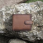 Personalised English Hide Leather Brown Wallet Trifold, thumbnail 1 of 12