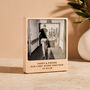 Personalised New Daddy Wood And Acrylic Photo Block, thumbnail 2 of 4