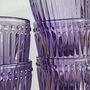 Decorative Glass Tumbler – Aqua, Green, Purple Or Grey, thumbnail 6 of 9