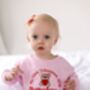 My First Valentines Bear Personalised Name Embroidered Sweatshirt, thumbnail 1 of 5