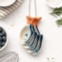 Sardine Ceramic Measuring Spoons, thumbnail 1 of 4