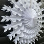 Set Of Six White Paper Snowflake Decorations, thumbnail 7 of 8