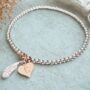 Sterling Silver Personalised Hand Stamped Initial Bracelet, thumbnail 5 of 8