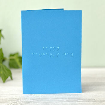 Personalised Braille Father's Day Card, 2 of 5