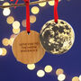 Full Moon Personalised Christmas Tree Decoration, thumbnail 4 of 9