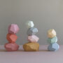 Wooden Balancing Stones In Pastel Tones, thumbnail 1 of 5