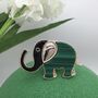 Metallic Elephant Scarf And Magnetic Brooch, thumbnail 5 of 8