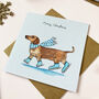 Festive Dachshund/Sausage Dog Christmas Card, thumbnail 2 of 2
