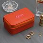 Personalised Luxury Leather Travel Jewellery Box, thumbnail 3 of 8