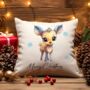 Personalised Cute Christmas Characters Gift Cushion, thumbnail 4 of 6