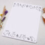 A4 Letter Writing Paper With Linear Bunny Rabbits, thumbnail 3 of 4
