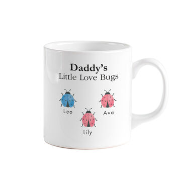Personalised Dad Bugs Mug With Kids Names Gift, 2 of 5
