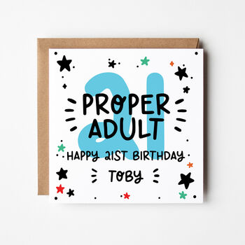 21st Birthday Card Twenty One, 2 of 5