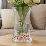 Birthday Gifts For Women Personalised Glass Flower Vase Milestone Age, thumbnail 2 of 5