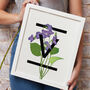 Personalised A To Z Flowers Alphabet Art Print, thumbnail 1 of 12