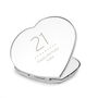 Personalised Milestone Birthday Diamante Heart Compact Mirror – Perfect For 30th, 40th, 50th, 60th Birthday Gifts, thumbnail 4 of 4