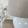Etna Aged White Ceramic Glaze Table Lamp Base, thumbnail 7 of 8