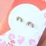 Mini Rainbow Studs In Stainless Steel, thumbnail 2 of 4