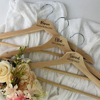 Engraved Wedding Hanger, 2 of 12