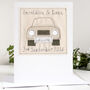 Personalised Car Wedding Or Anniversary Card, thumbnail 1 of 12