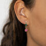 Mother And Child Birthstone Earrings, thumbnail 2 of 6