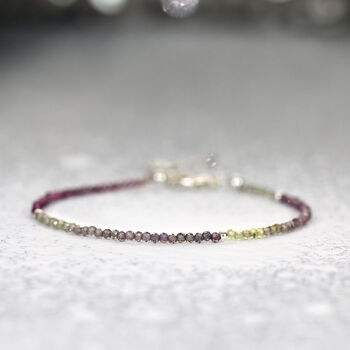 Multi Colour Skinny Sapphire Bracelet, 6 of 11