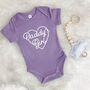 Daddy's Girl Fathers Day Babygrow With Heart, thumbnail 4 of 9