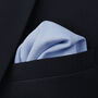 Wedding Handmade 100% Brushed Cotton Tie In Light Blue, thumbnail 8 of 10