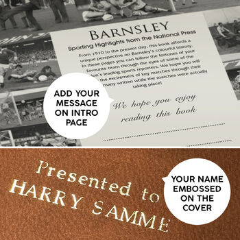 Barnsley Fc Personalised Football Gift Tykes Newspaper History Book, 12 of 12