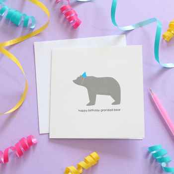 Happy Birthday Grandad Bear Card, 2 of 4