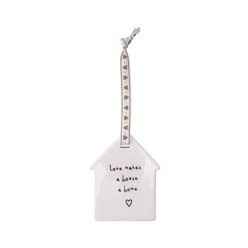 Love Makes A Home Hanging House Ornament, 2 of 2