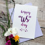 Personalised Happy 'Us' Day Anniversary Card, thumbnail 1 of 3