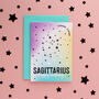Sagittarius Star Sign Constellation Birthday Card, thumbnail 4 of 7