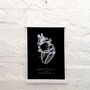'Je Porte Ton Coeur' Illustrative Heart Print, thumbnail 2 of 2