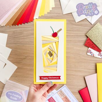 Festive Cheer Card Making Kit | Beginner Iris Folding, 5 of 8