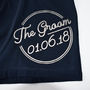 Groomsmen Name, Date And Title Wedding Boxer Briefs, thumbnail 6 of 9