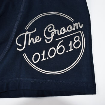 Groomsmen Name, Date And Title Wedding Boxer Briefs, 6 of 9