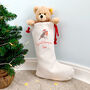 Personalised Robin Christmas Stocking. Special Delivery, thumbnail 2 of 6