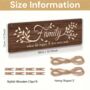 Father’s Day Gift, Natural Wood Family Photo Hanging Wall Plaque, thumbnail 7 of 7