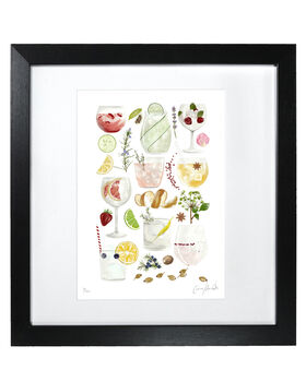 Limited Edition Gin Cocktail Print | Gift For A Gin Lover, 2 of 3