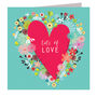 Floral Lots Of Love Card, thumbnail 2 of 5