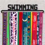 'Swimming' Medal Display Hanger, thumbnail 1 of 2
