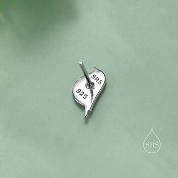 Sterling Silver Cute Robin Bird Stud Earrings, 11 of 12