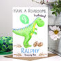 Personalised Dinosaur Relation Birthday Card, thumbnail 1 of 9