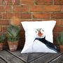 Inky Puffin Large Luxury Cushion And Inner, thumbnail 3 of 4