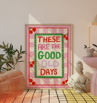 Good Old Days Dopamine Decor Print, 3 of 4